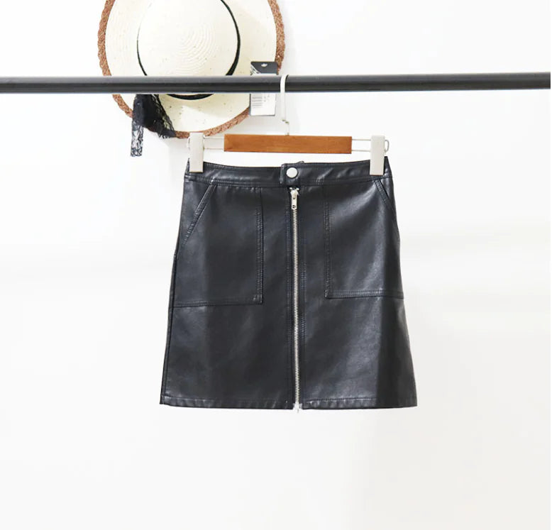 Leather Mini Skirt